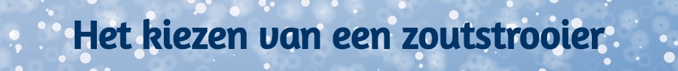 Het kiezen van een zoutstrooier