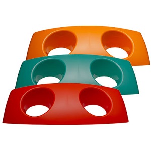 Drie openingen voor de Nexus 100 - rood, blauw en oranje.