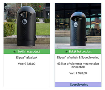 Elipsa&trade; afvalbak & Spoedlevering