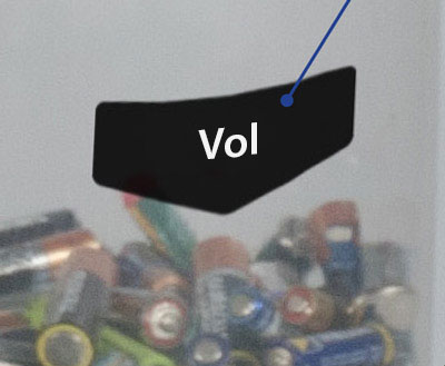 Wat is dit? Volheidsindicator op de behuizing van de Vision