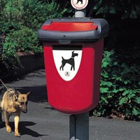 Retriever 35 hondenpoepafvalbak rood