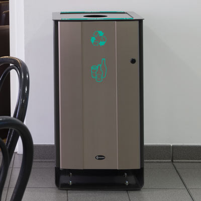 Electra&trade; 60 afvalscheidingsbak voor glasinzameling