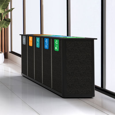 Origin&trade; Infinity Penta 350 liter recyclingstation 5 Afvalstromen
