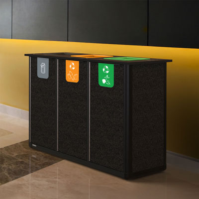 Origin&trade; Infinity Trio 210 liter recyclingstation 3 Afvalstromen
