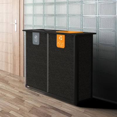 Origin&trade; Infinity Duo 140 liter recyclingstation Ruimtebesparend ontwerp