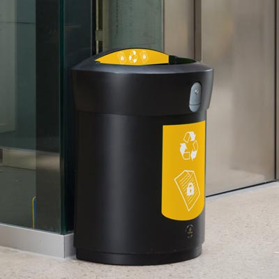 Envoy&trade; afvalscheidingsbak voor vertrouwelijke documenten - 90 liter