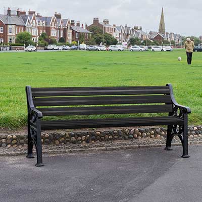 Lowther Parkbank met rugleuning