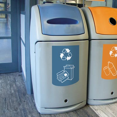 Nexus&reg; 140 afvalscheidingsbak voor papier en karton