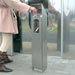 Asbak op zuil Ashguard&trade; RVS model