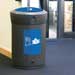 Envoy&trade; D-vormige afvalcontainer - 110 liter voor PBM