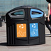 Nexus&reg; 200 modulaire afvalbak voor papier en karton en PMD afval