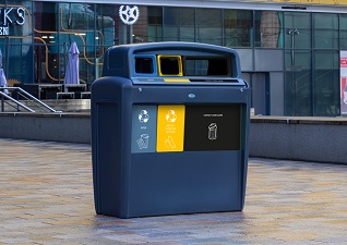 Nexus&reg; Evolution City Trio Pojemnik modułowy do segregacji trzech frakcji odpadów