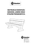 Instrukcje montażu siedzisk, ławek oraz stoł&oacute;w piknikowych