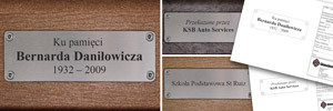 Czy mogę dodać tablicę pamiątkową do ławki Glasdon?
