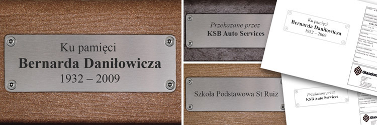 memorial plaque examples