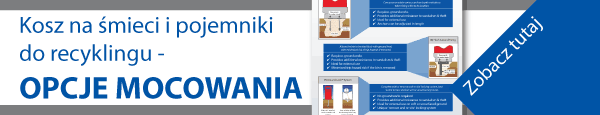 mocowaniach dla pojemnik&oacute;w na śmieci oraz do segregacji