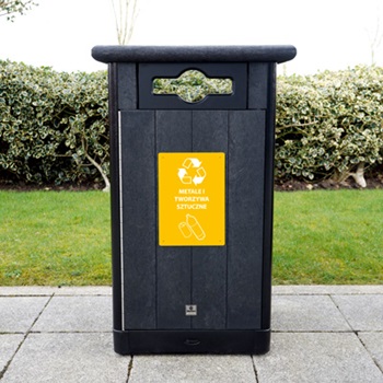 Pojemnik do recyklingu Origin Horizon w środowisku naturalnym