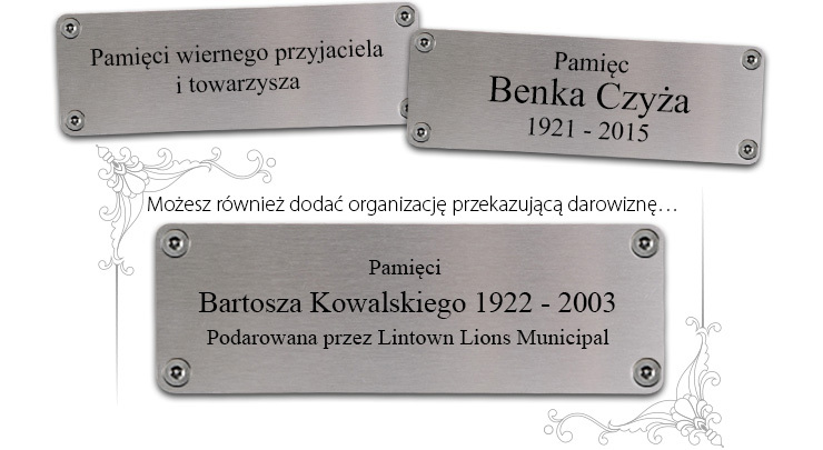 przykłady tablic pamiątkowych