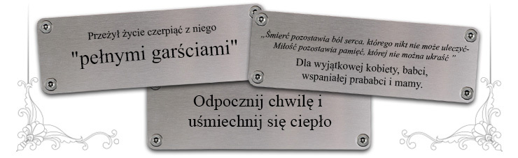 przykłady tablic pamiątkowych