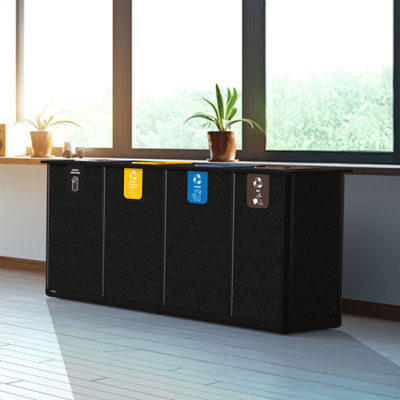 Stacja recyklingu Origin&trade; Infinity Quad 280 litr&oacute;w Slimline