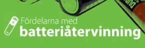 F&ouml;rdelarna med batteri&aring;tervinning