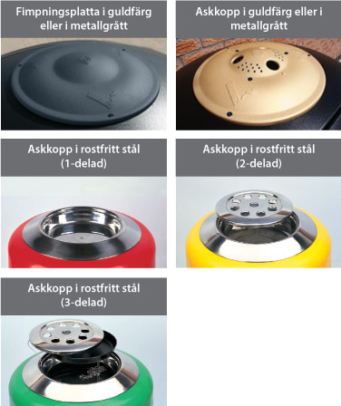 Vad är det här? Askkoppar och fimpningsplattor som tillval