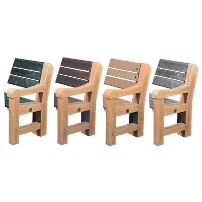 Parksoffa Elwood - Armst&ouml;d: ljus ek