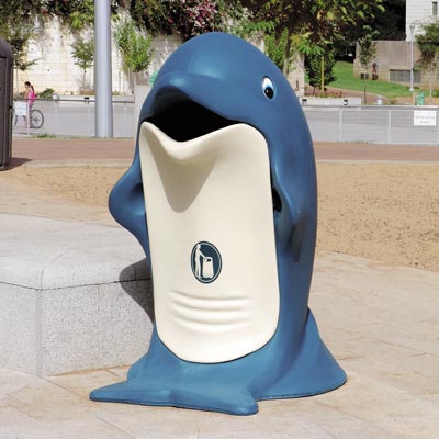 Papperskorg f&ouml;r barn - Delfin Splash