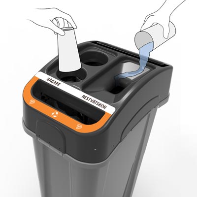 Eco Nexus&reg; &Aring;tervinningsstation f&ouml;r b&auml;gare