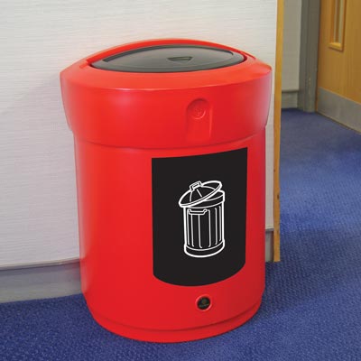 Beh&aring;llare Envoy&trade; 90 liter med vipplock f&ouml;r restavfall