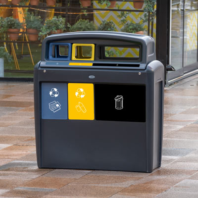 K&auml;llsorteringsbeh&aring;llare Nexus&reg; Evolution City Trio 3 avfallsfraktioner