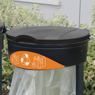 S&auml;ckh&aring;llare Orbis&trade; f&ouml;r insamling av plastf&ouml;rpackningar