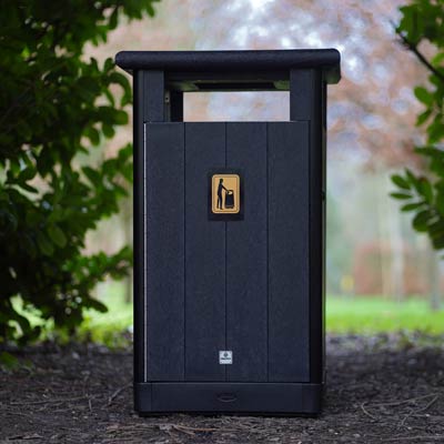 Origin Curve Mixed Recycling Bin in a rural environment