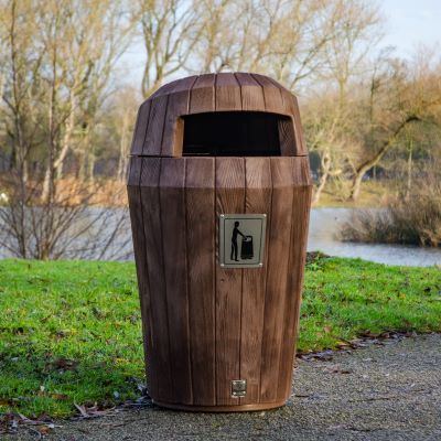 Papperskorg Sherwood&trade; i mork ek