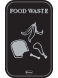 Front - Food Waste - Black & Silver