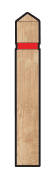 1 x 37mm Red retroreflective band.