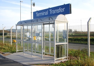 Carleton™ Multi-Purpose Waiting Shelter for terminal transfer waiting area