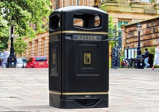 Glasdon Jubilee 110 Street Furniture Litter Bin