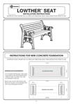Lowther Seat Installation Instructions