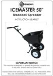 Icemaster 50 Instruction Manual