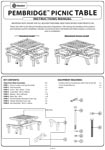 Pembridge Picnic Table Instruction Manual