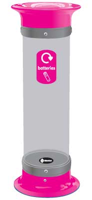 C-Thru&trade; 10L Battery Recycling Bin