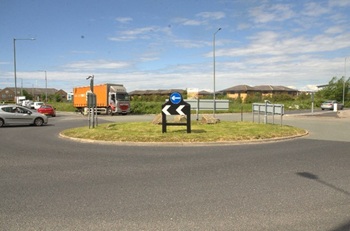 Orbital at a roundabout at daytime