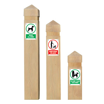 Glasdon Glenwood dog walking signs
