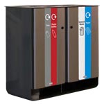 Electra Quad Recycling Bin Cut Out