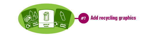 Electra Recycling guide step 7 add recycling graphics
