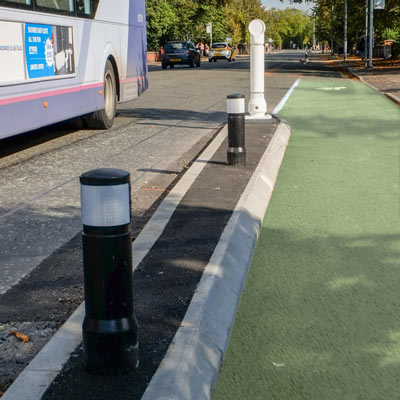 Illuminated Mini-Ensign and Edgeliner Bollards