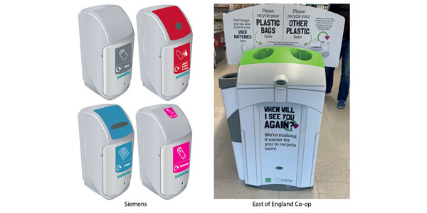 Coffee pod recycling stream in a Nexus 30