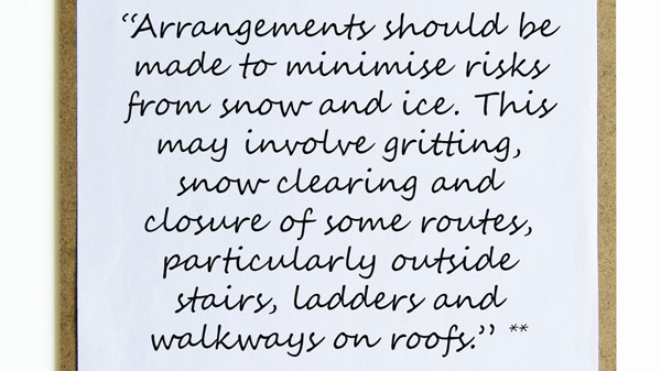Winter Safety Checklist