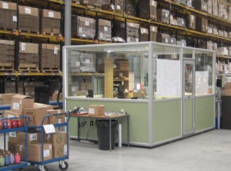 The Glasdon Warrior&trade; designed and sited as a Supervisor's Office